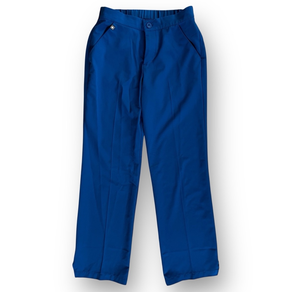 FIGS Royal Blue Keroka Trouser Scrub Pants with Button and Zip Fly